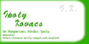 ipoly kovacs business card