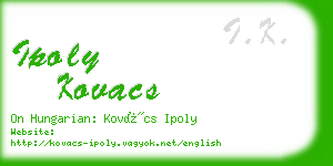 ipoly kovacs business card